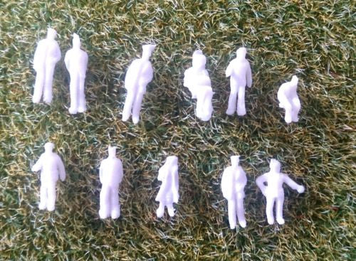 1:200 Scale Unpainted Model Figures - Pack of 25, 50 or 100