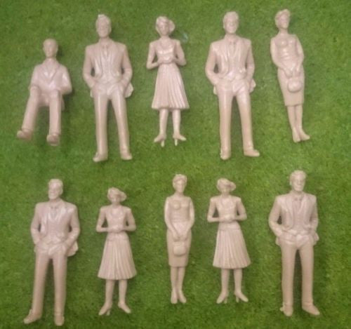 1:30 Scale Model Figures - Painted or Unpainted - Pack of 5, 10 or 20